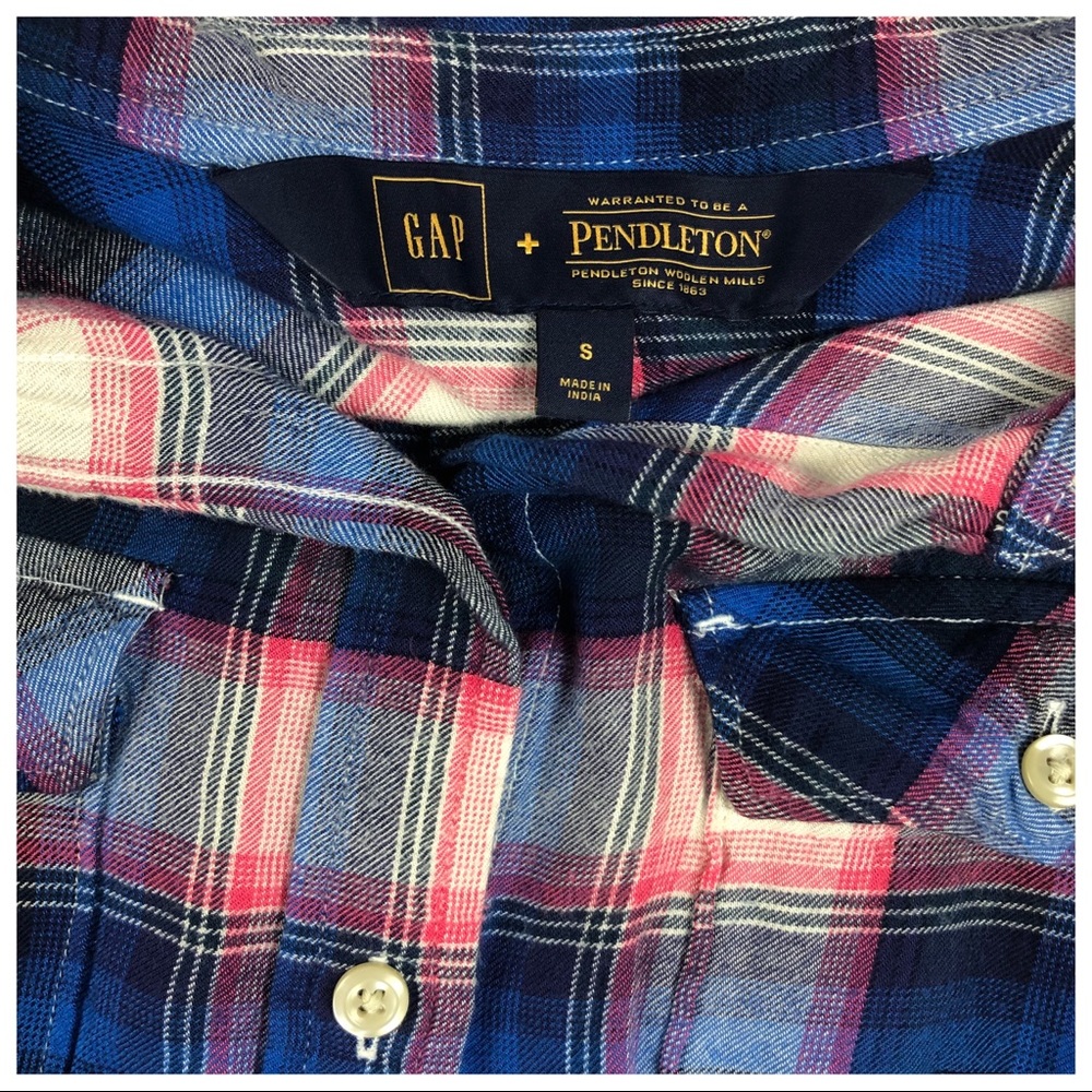 Gap + Pendleton Shirt Collab Plaid Button Down - image 3